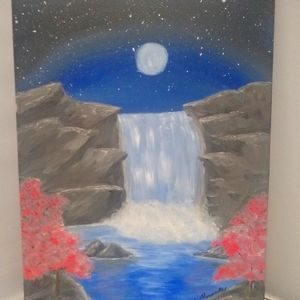 🎁Oil Painting "Midnight Falls"